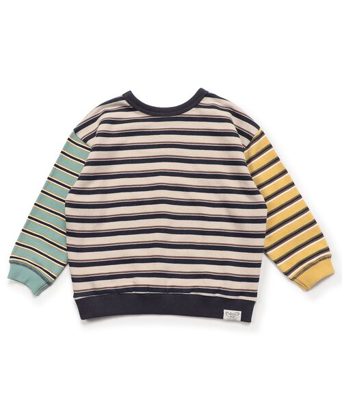 BREEZE（ブリーズ）の「【前後着用OK】どっちも正解 DAISUKI 総柄トレーナー（スウェット・キッズ・レインボー/グリーン/ベージュ/ミント/ラベンダー/レッド/ブラック/ブラウン・110/80/120/90/100/130/140）」の22枚目の写真