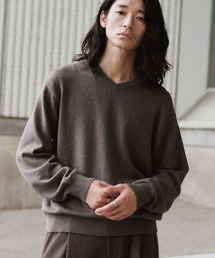 WYM LIDNM | FOX BLEND STANDARD KNIT(V-NECK / CREW-NECK)(ニット/セーター)