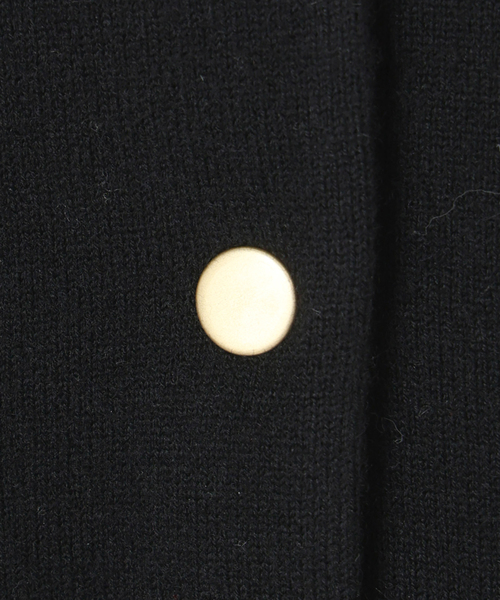 IENA(イエナ)の「ドットボタンVネックカーディガン(カーディガン/ボレロ・レディース・ブラック/グレー/チャコールグレー・FREE)」の15枚目の写真