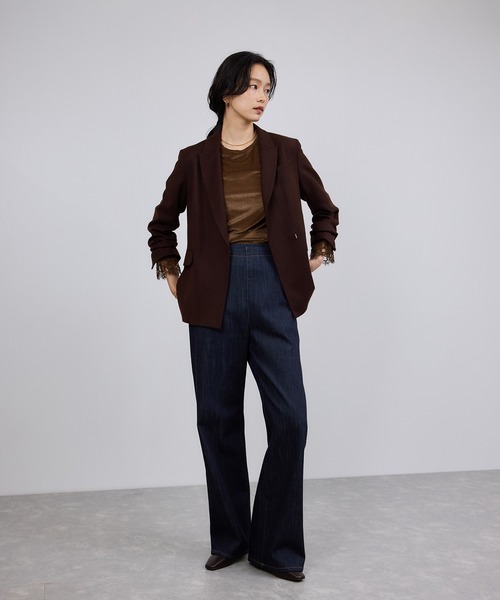 ROPE'（ロペ）の「レース袖シアーベロアカットソー/イージーケア（Tシャツ/カットソー・レディース・ピンク系その他2/ブラック/ブラウン・FREE）」の13枚目の写真