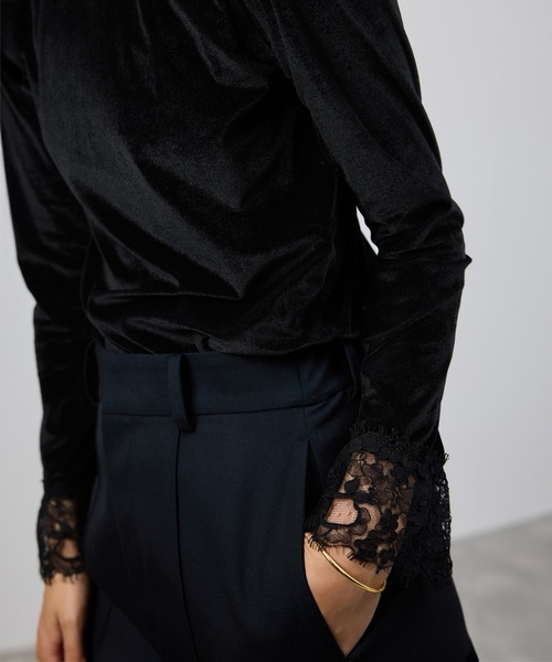 ROPE'（ロペ）の「レース袖シアーベロアカットソー/イージーケア（Tシャツ/カットソー・レディース・ピンク系その他2/ブラック/ブラウン・FREE）」の18枚目の写真