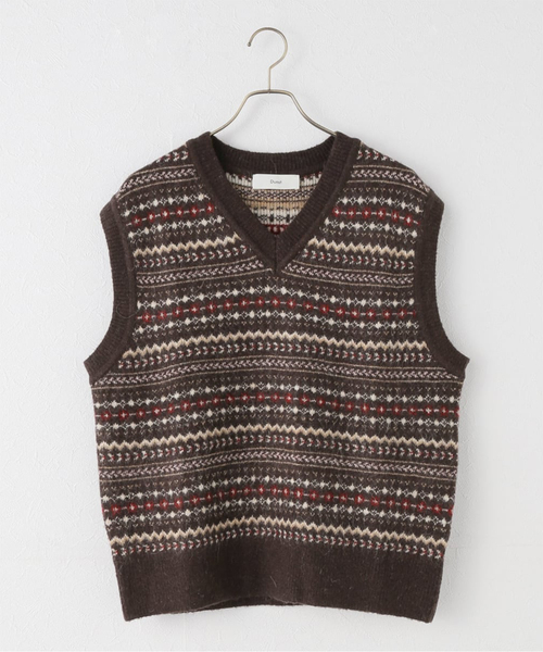 スピックアンドスパン　コットンシルクリネンニットベスト コットンシルクリネンニットベスト（ベスト）｜Spick and Span