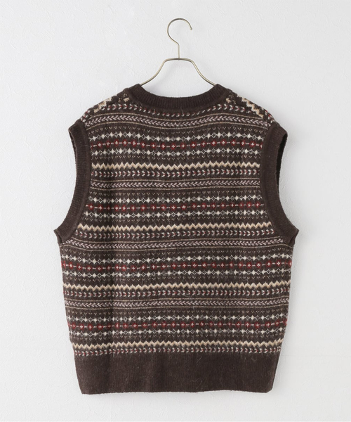 セール】DUNST/ダンスト CRAFTED Vネック ニットベスト（ベスト