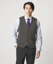 gim（ジム）の「＜gim＞25F H/MLN ニット ジレ ベスト -ウォッシャブル-（ニット/セーター）」