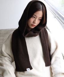 【新品未使用】 ollun マフラー ブラウン ニットマフラーストール/ブラウン/40cm×180cm（1624038-31_R