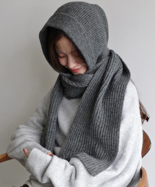 ニットバラクラバフードマフラー（マフラー）｜ANME（アンメ）の