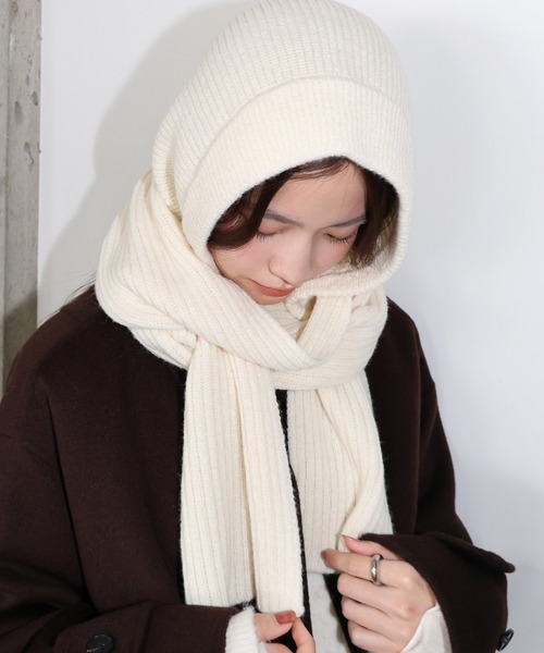 ニットバラクラバフードマフラー（マフラー）｜ANME（アンメ）の