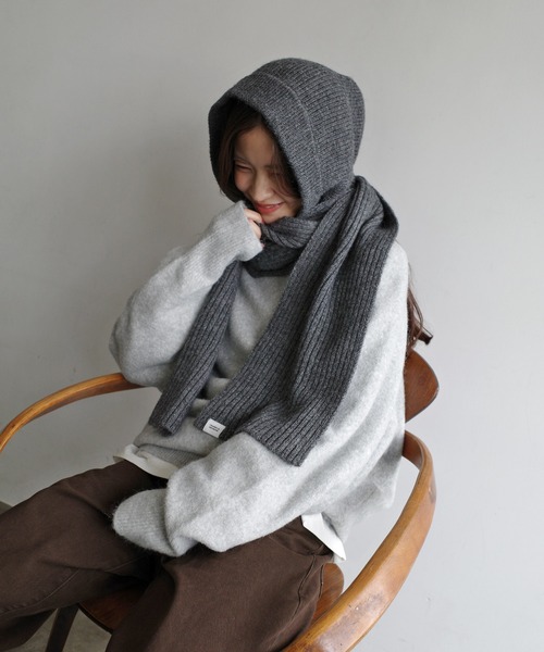 ニットバラクラバフードマフラー（マフラー）｜ANME（アンメ）の