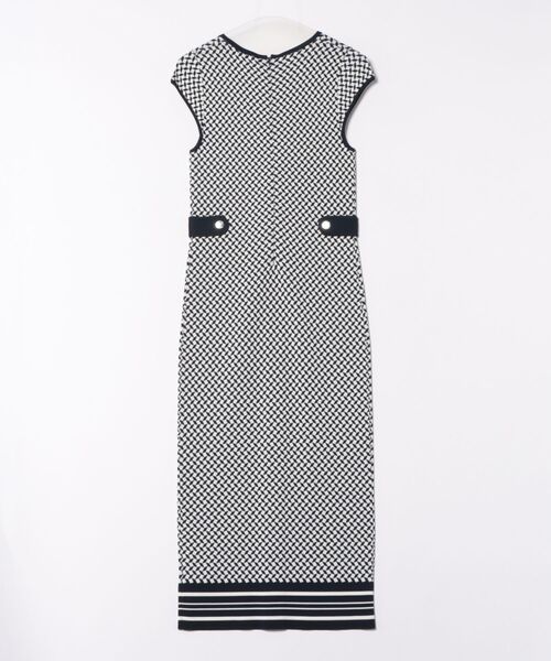 MICHAEL KORS（マイケルコース）の「タイル ジャガード ミディ ドレス（ワンピース・レディース・ブルー系・XS/S/M/L/XL）」の2枚目の写真