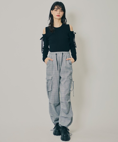 REDYAZEL（レディアゼル）の「タブポケットカーゴパンツ（その他パンツ・レディース・ブラウン系その他/ブラック/ブラック系その他・FREE）」の6枚目の写真