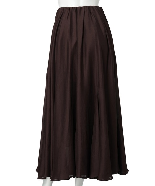 CADUNE（カデュネ）の「エアリーフレアスカート（スカート・レディース・ダークブラウン・34/36/38）」の2枚目の写真
