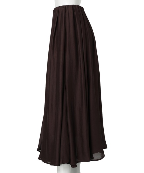 CADUNE（カデュネ）の「エアリーフレアスカート（スカート・レディース・ダークブラウン・34/36/38）」の3枚目の写真