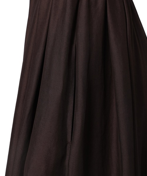 CADUNE（カデュネ）の「エアリーフレアスカート（スカート・レディース・ダークブラウン・34/36/38）」の5枚目の写真