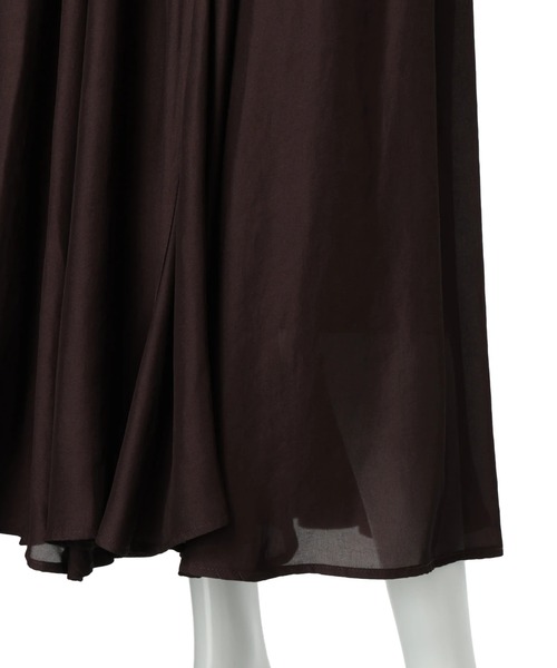 CADUNE（カデュネ）の「エアリーフレアスカート（スカート・レディース・ダークブラウン・34/36/38）」の6枚目の写真