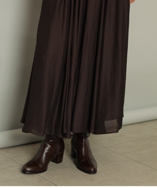 CADUNE（カデュネ）の「エアリーフレアスカート（スカート・レディース・ダークブラウン・34/36/38）」の7枚目の写真