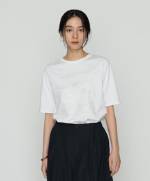 Gabardine K.T（ギャバジンケーティー）の「プレーティング天竺 星柄Tシャツ（Tシャツ/カットソー）」