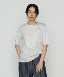 Gabardine K.T（ギャバジンケーティー）の「プレーティング天竺 星柄Tシャツ（Tシャツ/カットソー）」