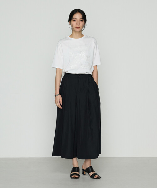 Gabardine K.T(ギャバジンケーティー)の「プレーティング天竺 星柄Tシャツ(Tシャツ/カットソー・レディース・ライトグレー/ホワイト/ブラック・9号/5号)」の4枚目の写真