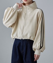 etoll.（エトル）の「サイドラインスエード調トラックジャケット（ブルゾン）」