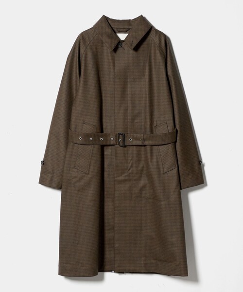 Mackintosh（マッキントッシュ）の「【別注】＜MACKINTOSH＞ROX BURGH/ロクスバラ ハウンドトゥース トレンチコート（トレンチコート・メンズ・ダークブラウン・40/38/36）」の7枚目の写真
