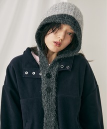 MERLOT(メルロー)のバイカラーバラクラバ(ニットキャップ/ビーニー)