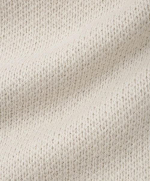 NAVY（ネイビー）の「NEWBURG Retro College Jacquard Knit Sweater/ニューバーグ ロゴ レトロカレッジ ジャガードニットセーター（ニット/セーター・メンズ・キナリ/グレー/ネイビー/モカ・S/M/L/XL）」の18枚目の写真