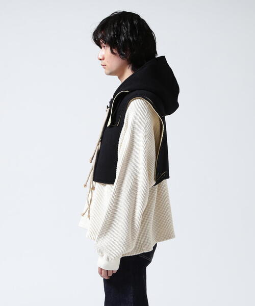 GARDEN TOKYO(ガーデントウキョウ)の「MASU/エムエーエスユー/DUFFLE VEST/M25F9VT001(その他アウター・メンズ・ブラック/グレー・F)」の14枚目の写真