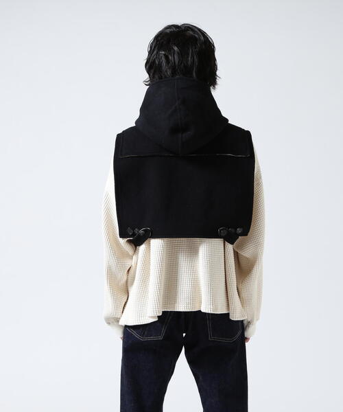 GARDEN TOKYO(ガーデントウキョウ)の「MASU/エムエーエスユー/DUFFLE VEST/M25F9VT001(その他アウター・メンズ・ブラック/グレー・F)」の10枚目の写真