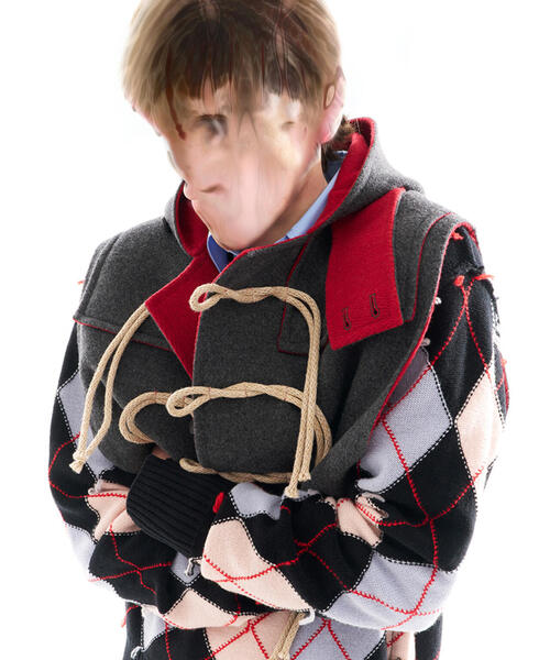 GARDEN TOKYO(ガーデントウキョウ)の「MASU/エムエーエスユー/DUFFLE VEST/M25F9VT001(その他アウター・メンズ・ブラック/グレー・F)」の7枚目の写真