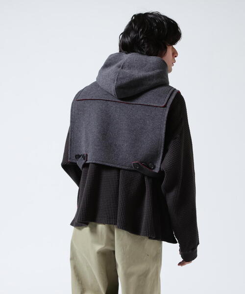 GARDEN TOKYO(ガーデントウキョウ)の「MASU/エムエーエスユー/DUFFLE VEST/M25F9VT001(その他アウター・メンズ・ブラック/グレー・F)」の22枚目の写真