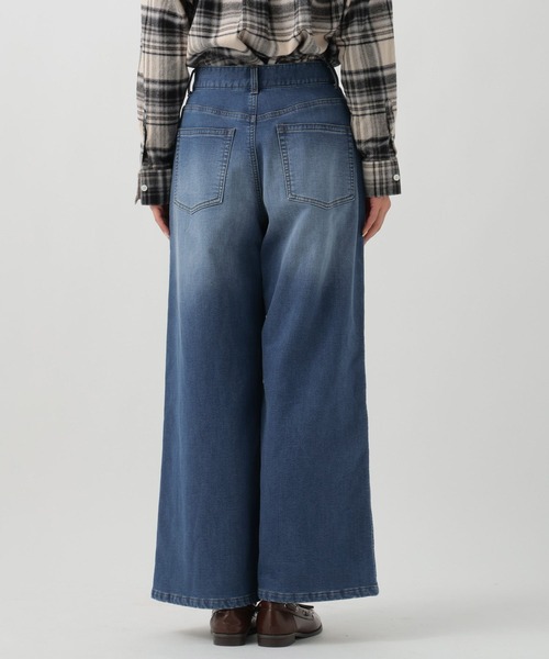 BAYFLOW（ベイフロー）の「[WEB限定/XSサイズ]裏起毛ワイドデニム（デニムパンツ・レディース・インディゴブルー/ブルー・X-SMALL/SMALL/MEDIUM）」の14枚目の写真