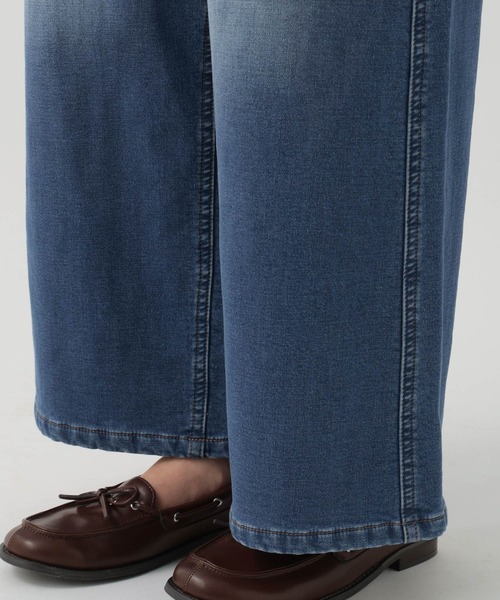 BAYFLOW（ベイフロー）の「[WEB限定/XSサイズ]裏起毛ワイドデニム（デニムパンツ・レディース・インディゴブルー/ブルー・X-SMALL/SMALL/MEDIUM）」の17枚目の写真