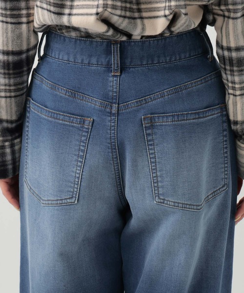 BAYFLOW（ベイフロー）の「[WEB限定/XSサイズ]裏起毛ワイドデニム（デニムパンツ・レディース・インディゴブルー/ブルー・X-SMALL/SMALL/MEDIUM）」の18枚目の写真