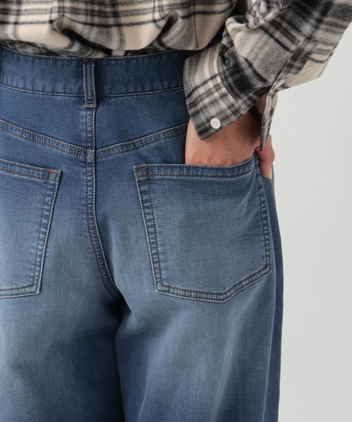 BAYFLOW（ベイフロー）の「[WEB限定/XSサイズ]裏起毛ワイドデニム（デニムパンツ・レディース・インディゴブルー/ブルー・X-SMALL/SMALL/MEDIUM）」の19枚目の写真