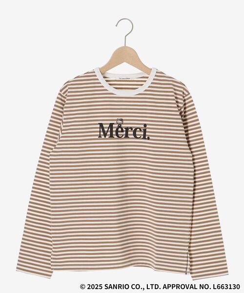 le.coeur blanc(ルクールブラン)の「【HELLO KITTY】Merci刺繍ボーダーロンT(Tシャツ/カットソー・レディース・ブラック系その他/ブラウン系その他3・38)」の3枚目の写真