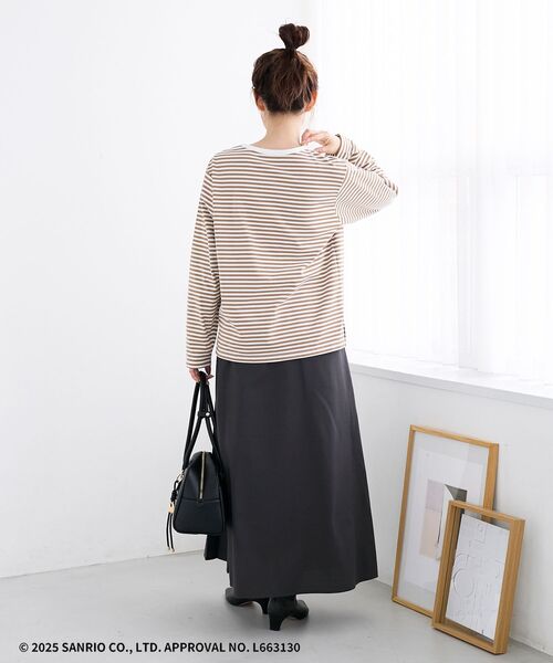 le.coeur blanc(ルクールブラン)の「【HELLO KITTY】Merci刺繍ボーダーロンT(Tシャツ/カットソー・レディース・ブラック系その他/ブラウン系その他3・38)」の13枚目の写真