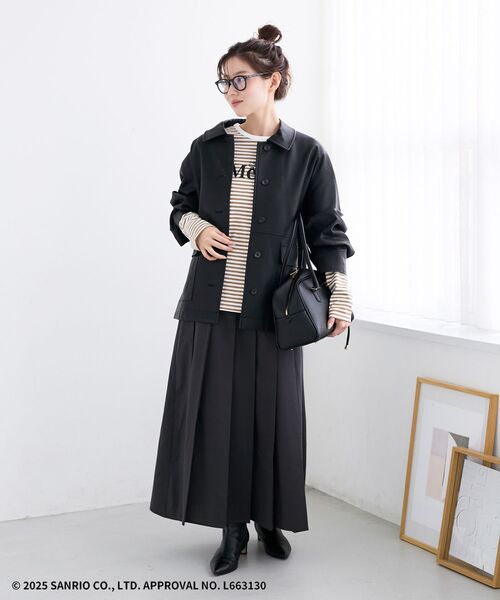 le.coeur blanc(ルクールブラン)の「【HELLO KITTY】Merci刺繍ボーダーロンT(Tシャツ/カットソー・レディース・ブラック系その他/ブラウン系その他3・38)」の16枚目の写真