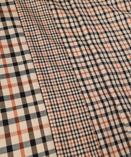 CULLNI（クルニ）の「CULLNI for DAKS LONDON Asymmetrical Switching Chin Tab Shirt（シャツ/ブラウス・メンズ・ブラック/ベージュ×ブラック/ネイビー/チェック・0/1/2）」の13枚目の写真