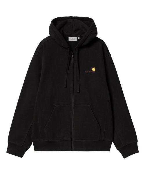 Carhartt WIP(カーハートダブリューアイピー)の「Carhartt WIP/カーハートダブリューアイピー HOODED A SCRIPT JACKET ジップパーカー I033063(パーカー・メンズ・グレー/ダークグリーン/ダークパープル/ブラック・XL/L/M/S)」の9枚目の写真