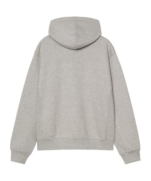 Carhartt WIP(カーハートダブリューアイピー)の「Carhartt WIP/カーハートダブリューアイピー HOODED A SCRIPT JACKET ジップパーカー I033063(パーカー・メンズ・グレー/ダークグリーン/ダークパープル/ブラック・XL/L/M/S)」の14枚目の写真
