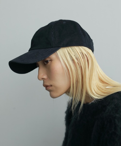 anuke(アンヌーク)の「Corduroy Cap(キャップ・レディース・ネイビー/ブラウン・FREE)」の2枚目の写真