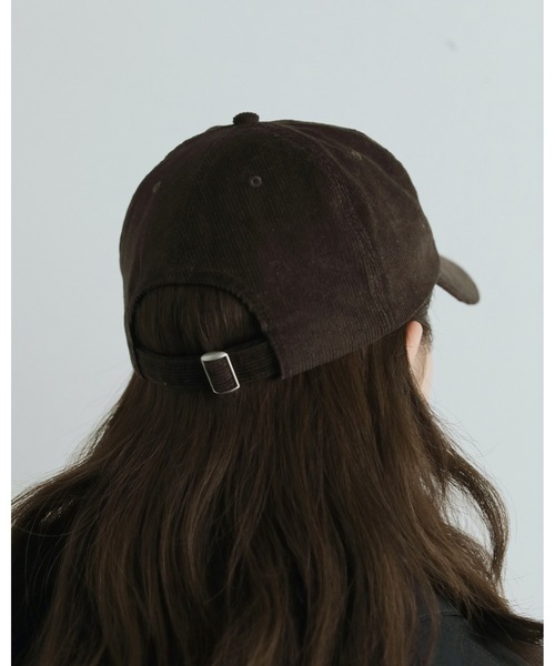 anuke(アンヌーク)の「Corduroy Cap(キャップ・レディース・ネイビー/ブラウン・FREE)」の6枚目の写真