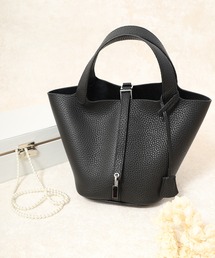 FUNALIVE（ファンアライブ）の「本革 キューブバッグ Sサイズ バケツバッグ（ハンドバッグ）」