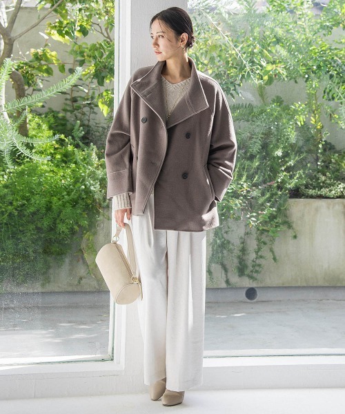 LAUTREAMONT(ロートレアモン)の「カリーヌサテンパンツ≪洗える≫(その他パンツ・レディース・オフホワイト/チャコールグレー・9号/11号/7号)」の5枚目の写真