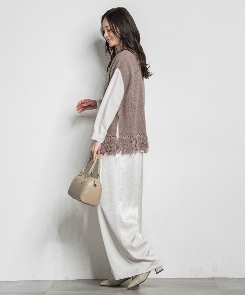 LAUTREAMONT(ロートレアモン)の「カリーヌサテンパンツ≪洗える≫(その他パンツ・レディース・オフホワイト/チャコールグレー・9号/11号/7号)」の16枚目の写真