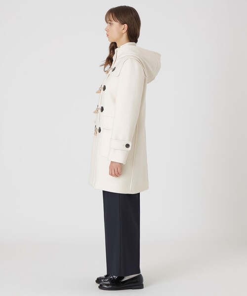 BLUE LABEL CRESTBRIDGE（ブルーレーベルクレストブリッジ）の「ツイルメルトンダッフルコート（ダッフルコート・レディース・オフホワイト/ダークネイビー/ブルー系その他2・36/38）」の5枚目の写真