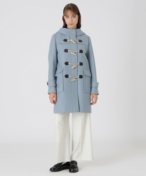 BLUE LABEL CRESTBRIDGE（ブルーレーベルクレストブリッジ）の「ツイルメルトンダッフルコート（ダッフルコート・レディース・オフホワイト/ダークネイビー/ブルー系その他2・36/38）」の10枚目の写真