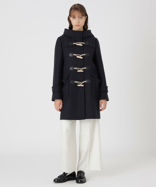 BLUE LABEL CRESTBRIDGE（ブルーレーベルクレストブリッジ）の「ツイルメルトンダッフルコート（ダッフルコート・レディース・オフホワイト/ダークネイビー/ブルー系その他2・36/38）」の16枚目の写真
