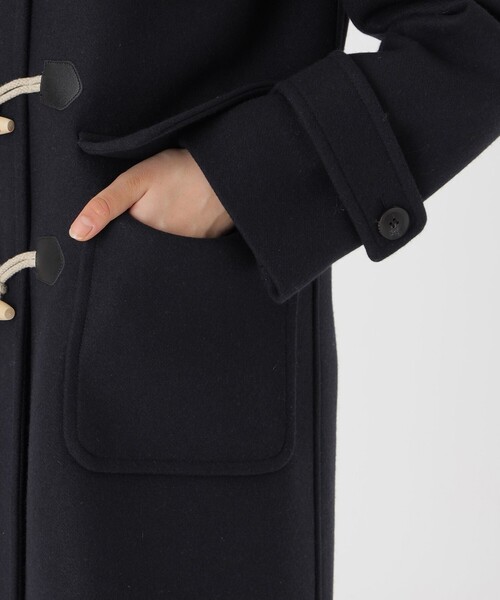 BLUE LABEL CRESTBRIDGE（ブルーレーベルクレストブリッジ）の「ツイルメルトンダッフルコート（ダッフルコート・レディース・オフホワイト/ダークネイビー/ブルー系その他2・36/38）」の20枚目の写真