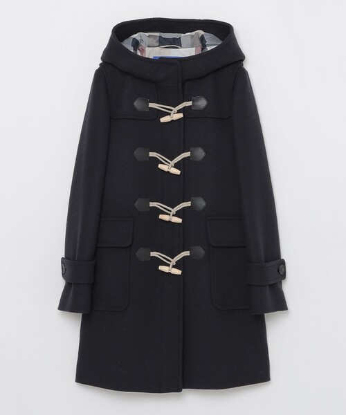 BLUE LABEL CRESTBRIDGE（ブルーレーベルクレストブリッジ）の「ツイルメルトンダッフルコート（ダッフルコート・レディース・オフホワイト/ダークネイビー/ブルー系その他2・36/38）」の21枚目の写真